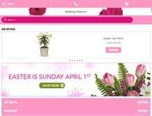 Tablet Screenshot of bellamyflowersbrampton.com